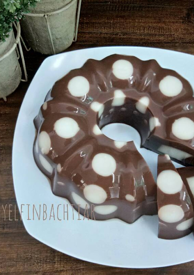 Foto resep Puding Polkadot