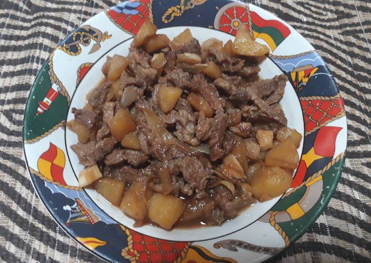 Beef teriyaki simple & empuk u/ anak