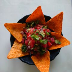 A picture of Watermelon salsa.
