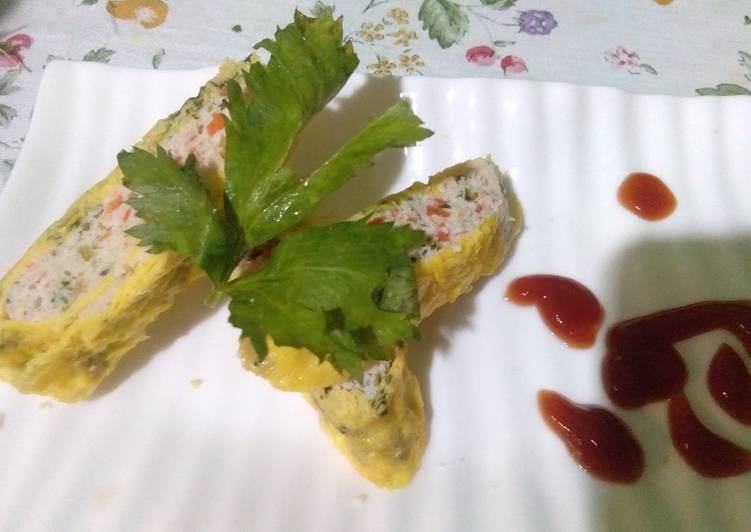 Tofu roll egg 🍳😋😋(tahu gulung telur) 🍳