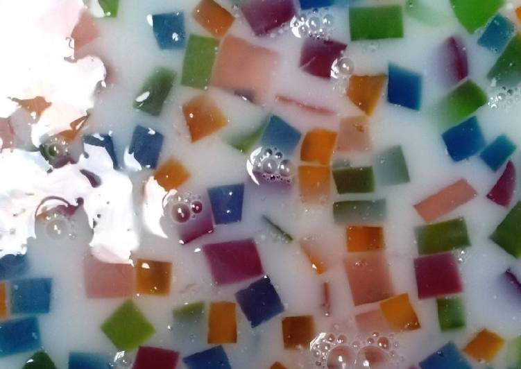 Resep 16. D. Puding Mozaik Pelangi 🌈, Bikin Ngiler