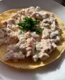 Tostadas de atún y verduras