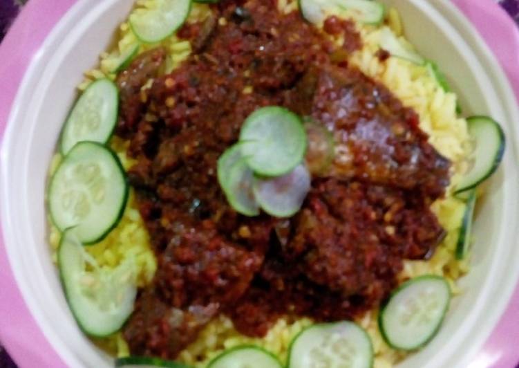 Recipe of Super Quick Homemade Shinkafa me curry da miyar kifi