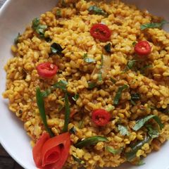 A picture of Tri colour daal.