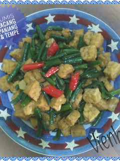 Foto resep Tumis Kacang Panjang & Tempe