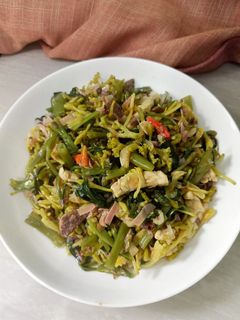 Foto resep Tumis Kangkung Bunga Pepaya Kecombrang