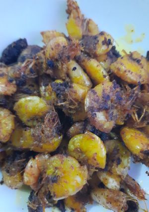 Foto resep # Udang goreng kunyit asam #