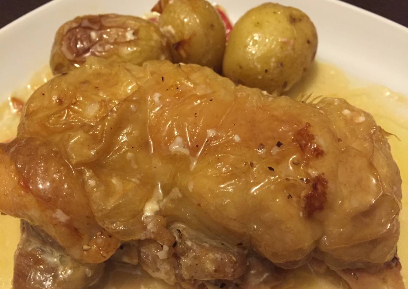 Muslos de pollo rellenos