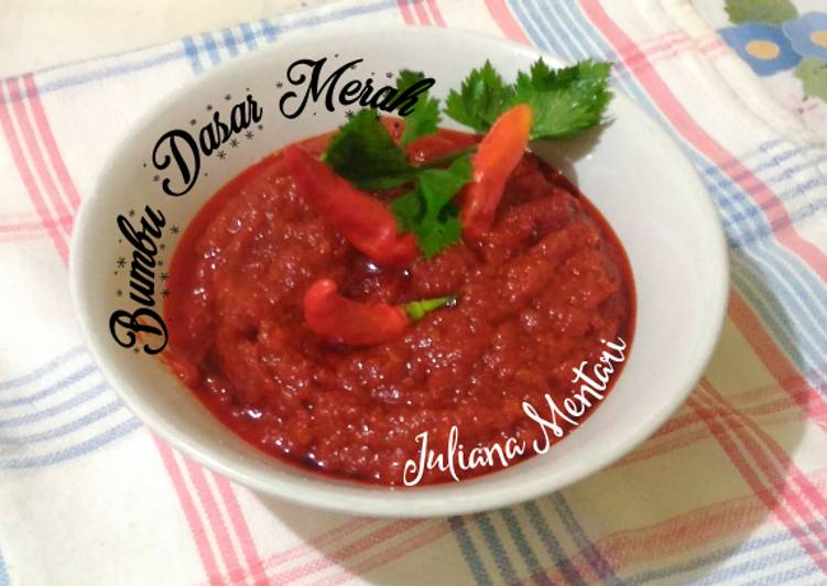 Cara Gampang Membuat Bumbu Dasar : 🌶Bumbu Merah 🍅 (Sambal Tomat) Anti Gagal