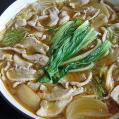 A picture of Pork & Cabbage Miso Nabe (Hot Pot).