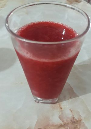 Una foto de Jugo de frutilla