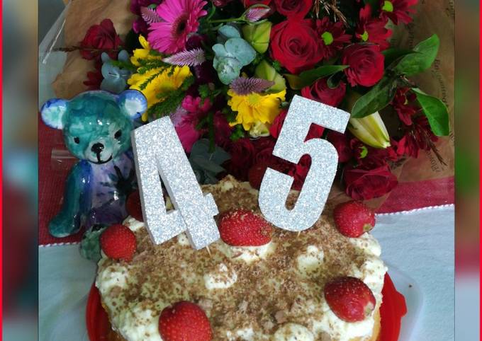 Recipe of Favorite Fresh Cream and Strawberry Sponge cake