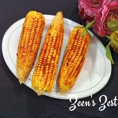 A picture of Masala Corn on the Cobs.