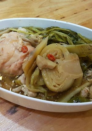 รูปของ ไก่เห็ดเกี่ยมฉ่ายนึ่งยาจีน