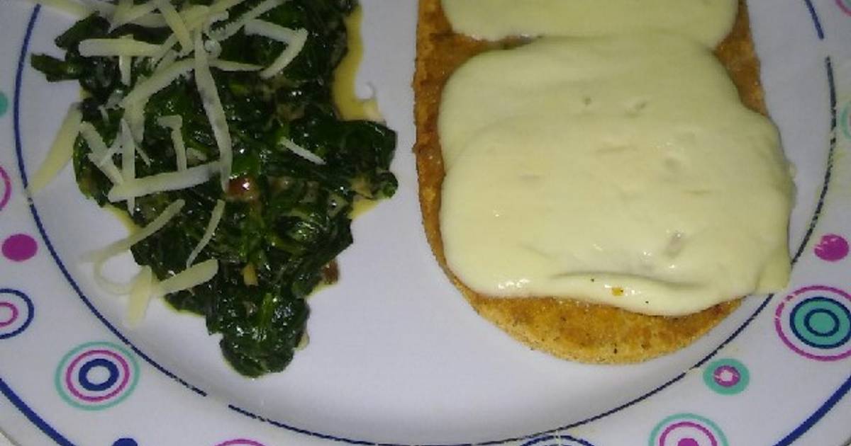 Revuelto de espinaca con queso por salut Receta de May Garcia Arquiola-  Cookpad