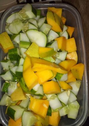 Lemon mango da cocumber ainihin hoton girkin