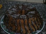 كيكة جوز الهند مع صوص الشوكولا🍰
