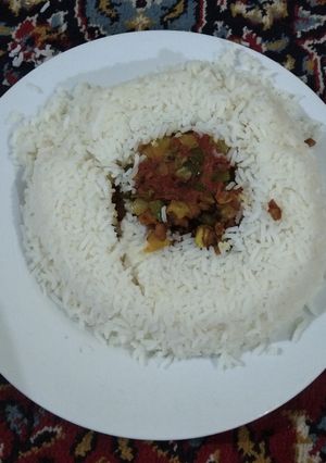 عکسی از دستور پلو سویا فوق العاده خوشمزه