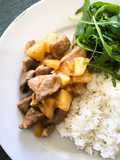 Carne de porco com ananás