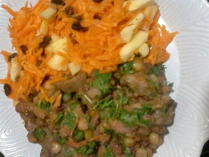 Easy Way Prepare Sultanas,carrots& pineapple salad with Githeri the Awesome  Really delicious