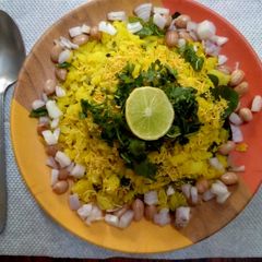 Batata poha A picture of Batata poha.