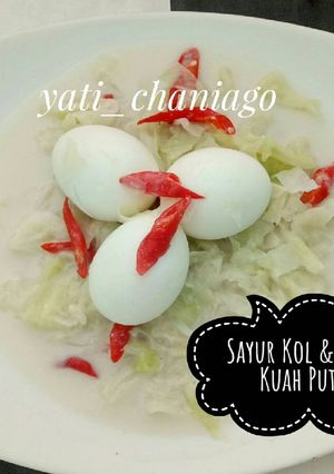Foto resep Sayur Kol & Telur Kuah Putih