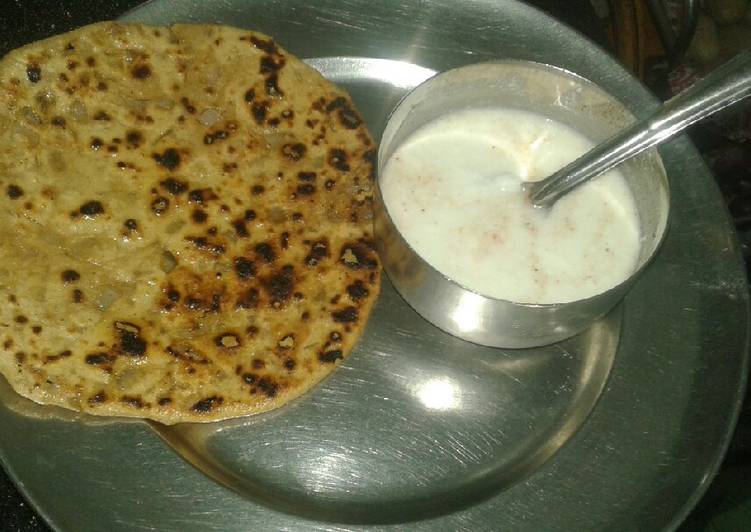 Simple Way to Make Homemade Onion paratha