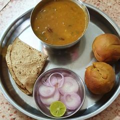 A picture of રાજસ્થાની દાળ બાટી.