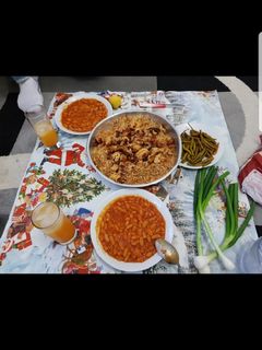 صورة لوصفة برغل مع صدر فروج وفاصوليا بيضاء