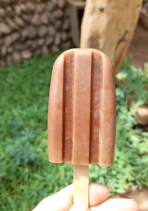 Una foto de Helado chocolate y plátano para niñ@s +12m sin azúcar