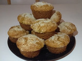 Muffins integrales de naranja veganos