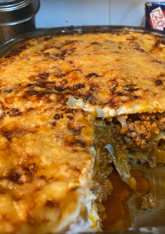 Una foto de Lasaña de carne