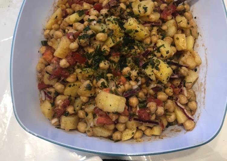 Recipe of Quick Aloo Chana chaat