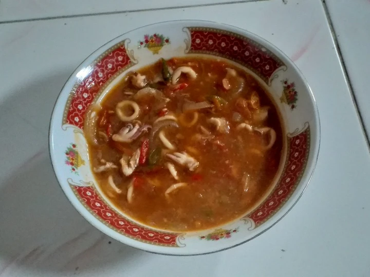 Cara Mudah Membikin Resep 64. Cumi Basah Asam Manis Saos Tiram yang Enak Banget Anti Ribet, Lezat Sekali