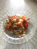 Tumis ikan asin pete