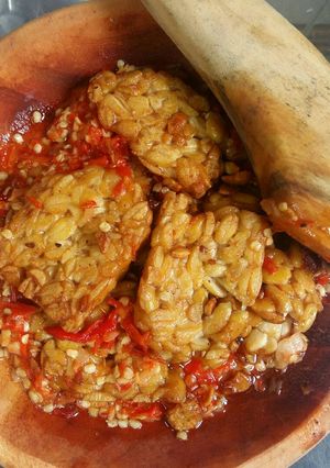 Foto resep Tempe penyet pedas