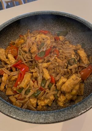 Foto resep Oseng Teri Tempe