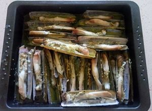 Una foto de Navajas al horno