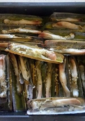 Una foto de Navajas al horno