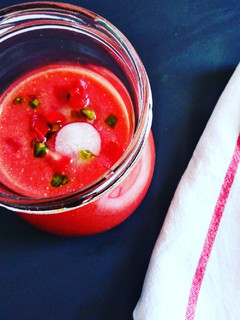 Una foto de Gazpacho de sandía