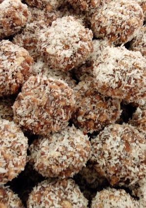A picture of Coconut Rice Crispies Dates Balls#CoastalCoconutRecipeChallenge.