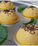 Flan de melocotón