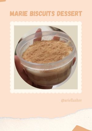 Foto resep Snack mpasi 8m+ marie biscuits dessert