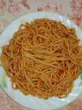 سباغيتي 🍝 بصلصة حمراء 🍅🍅