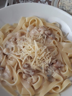 Una foto de Pasta con gorgozola