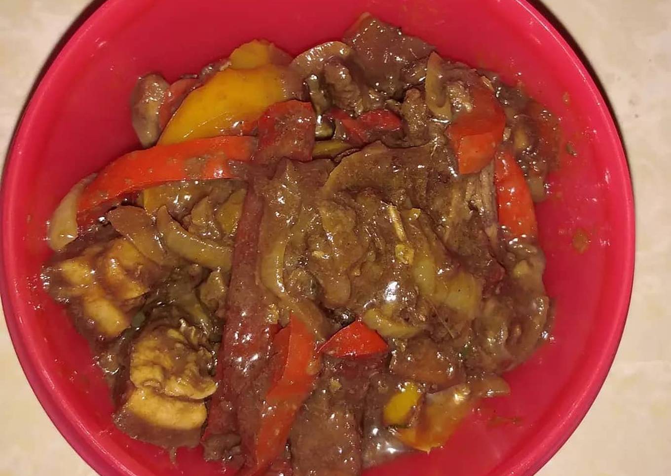 Dry fried Pork