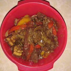 A picture of Dry fried Pork.