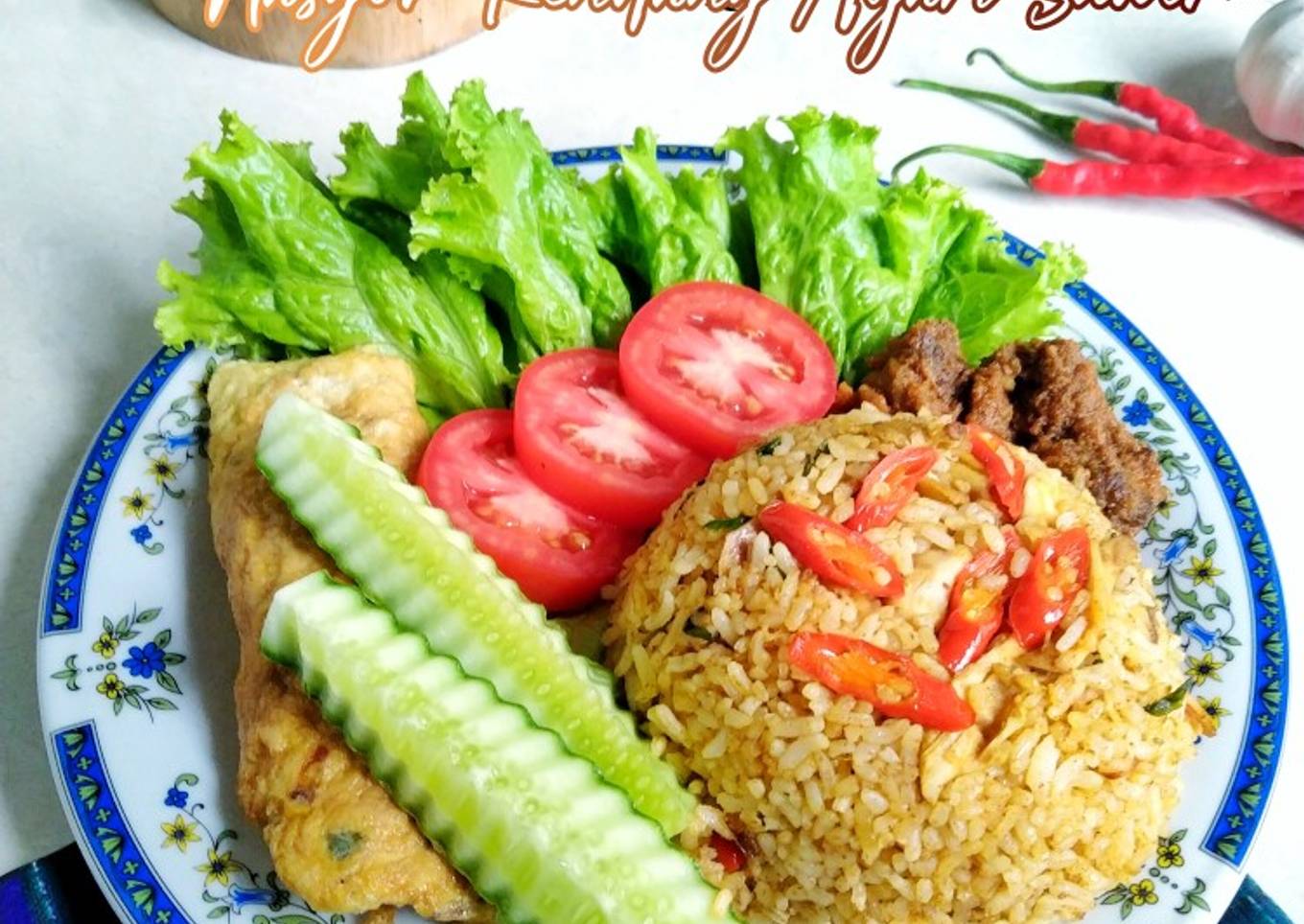 Nasgor Rendang Ayam Suwir