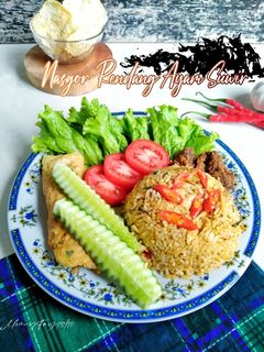 Foto resep Nasgor Rendang Ayam Suwir