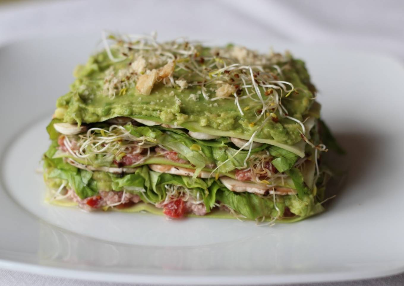 Lasaña Crudi-Vegana, Ideal para el verano!!